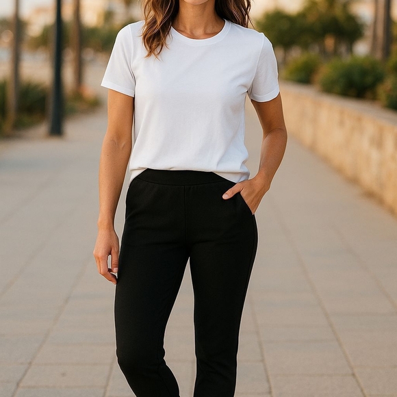 Avalanche - NWT- Fleece Lined Leggings, High Waisted, Side Pockets, Hunter Green - Picture 1 of 8